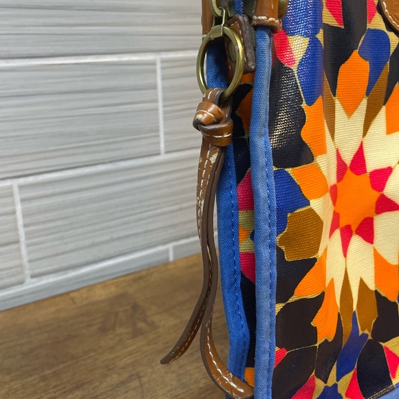 Fossil | Key-Per | Crossbody | Starburst Repeating Print | Vibrant | ZB5600 - Picture 8 of 15